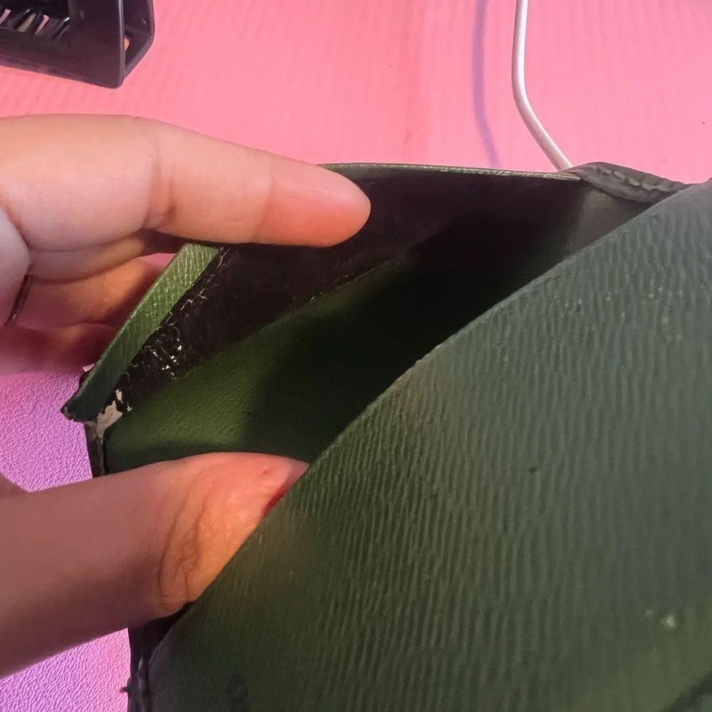 Louis Vuitton Epi Leather Card Holder Wallet, vintage!